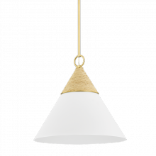 Mitzi by Hudson Valley Lighting H709701L-AGB/TWH - Mica Pendant