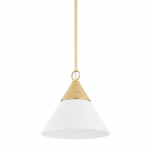 Mitzi by Hudson Valley Lighting H709701S-AGB/TWH - Mica Pendant