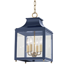 Mitzi by Hudson Valley Lighting H259704S-AGB/NVY - Leigh Lantern