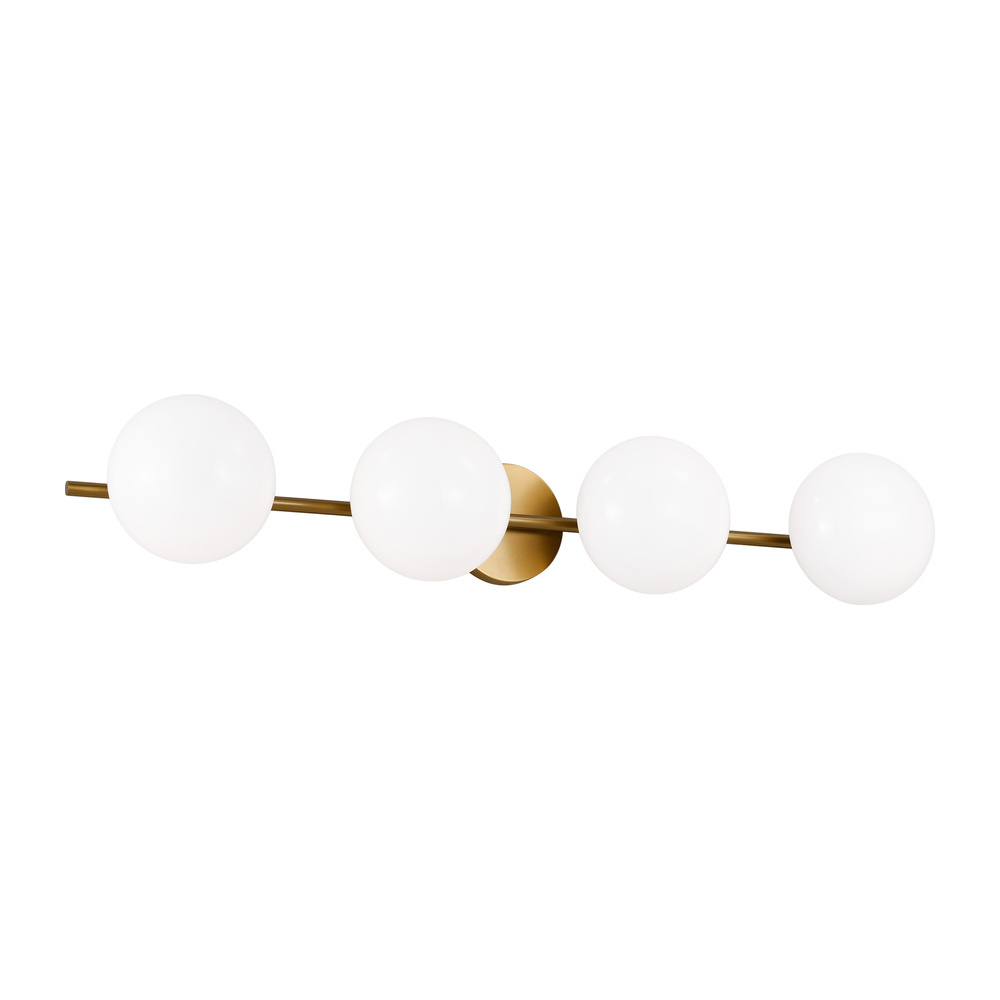Lune 4Lt Brushed Brass Vanity