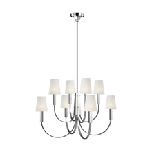 Visual Comfort & Co. Studio Collection TC1088PN - Logan Large Two-Tier Chandelier